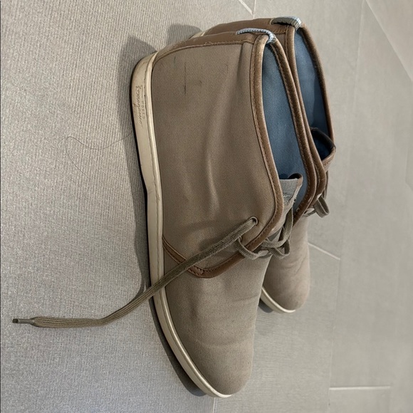 Feragamo World Tan Desert Sneakers